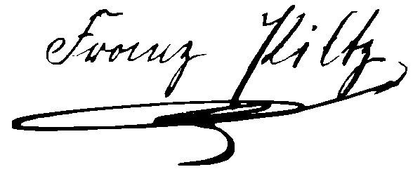 Podpis Franciszka Piltza